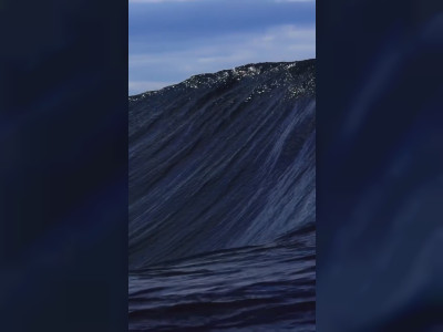 Une vague qui change de couleur