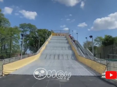 Un toboggan se referme à cause du danger